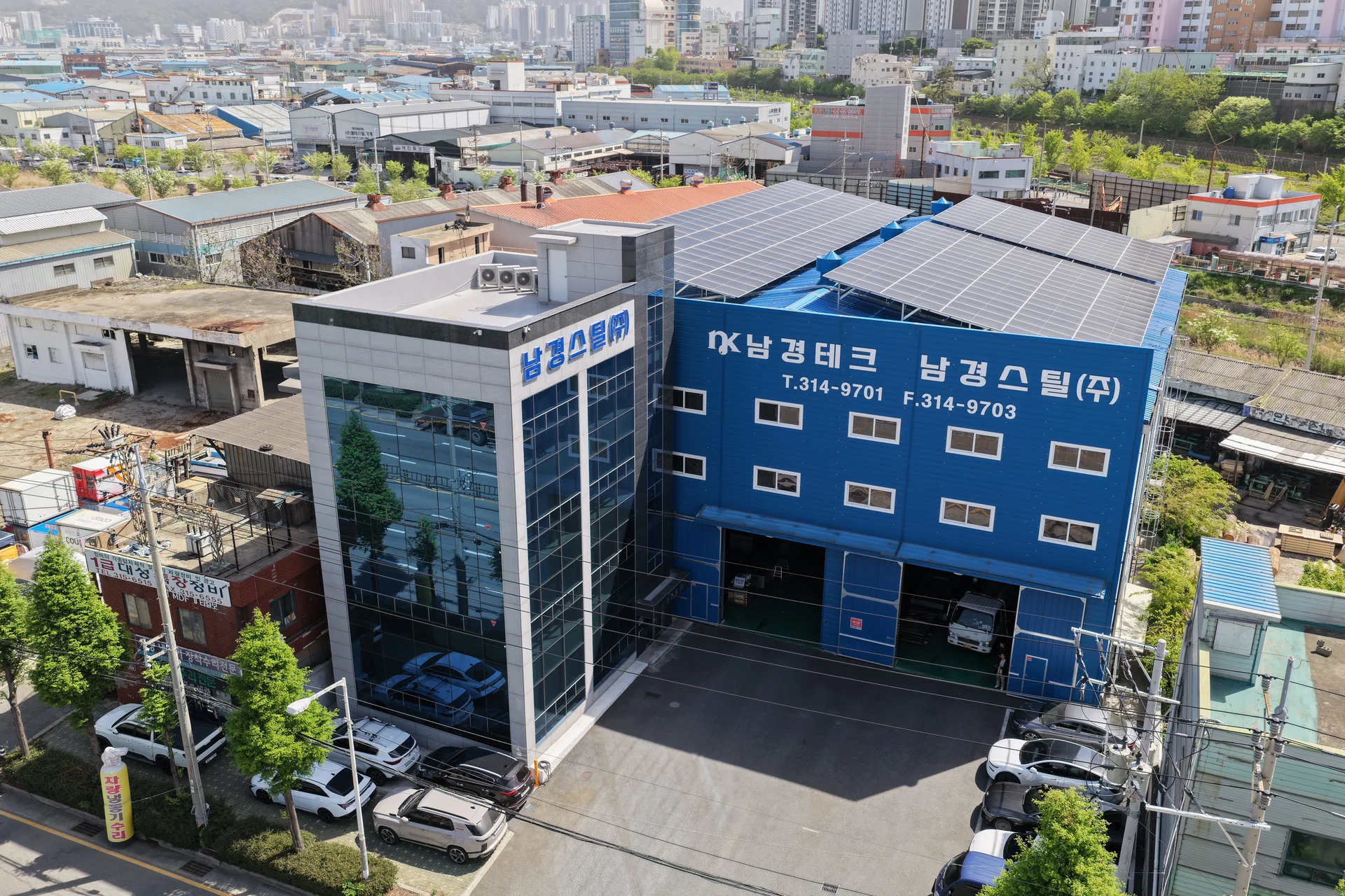 남경스틸 본사 항공 사진 1